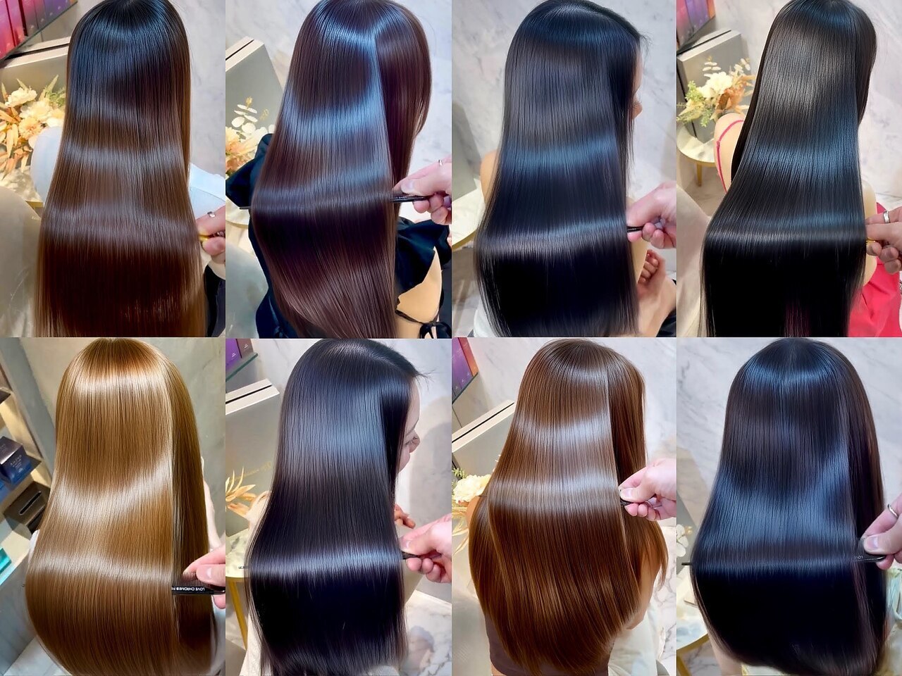 youres hair仙台店が提案する、毛先までなめらかな艶髪