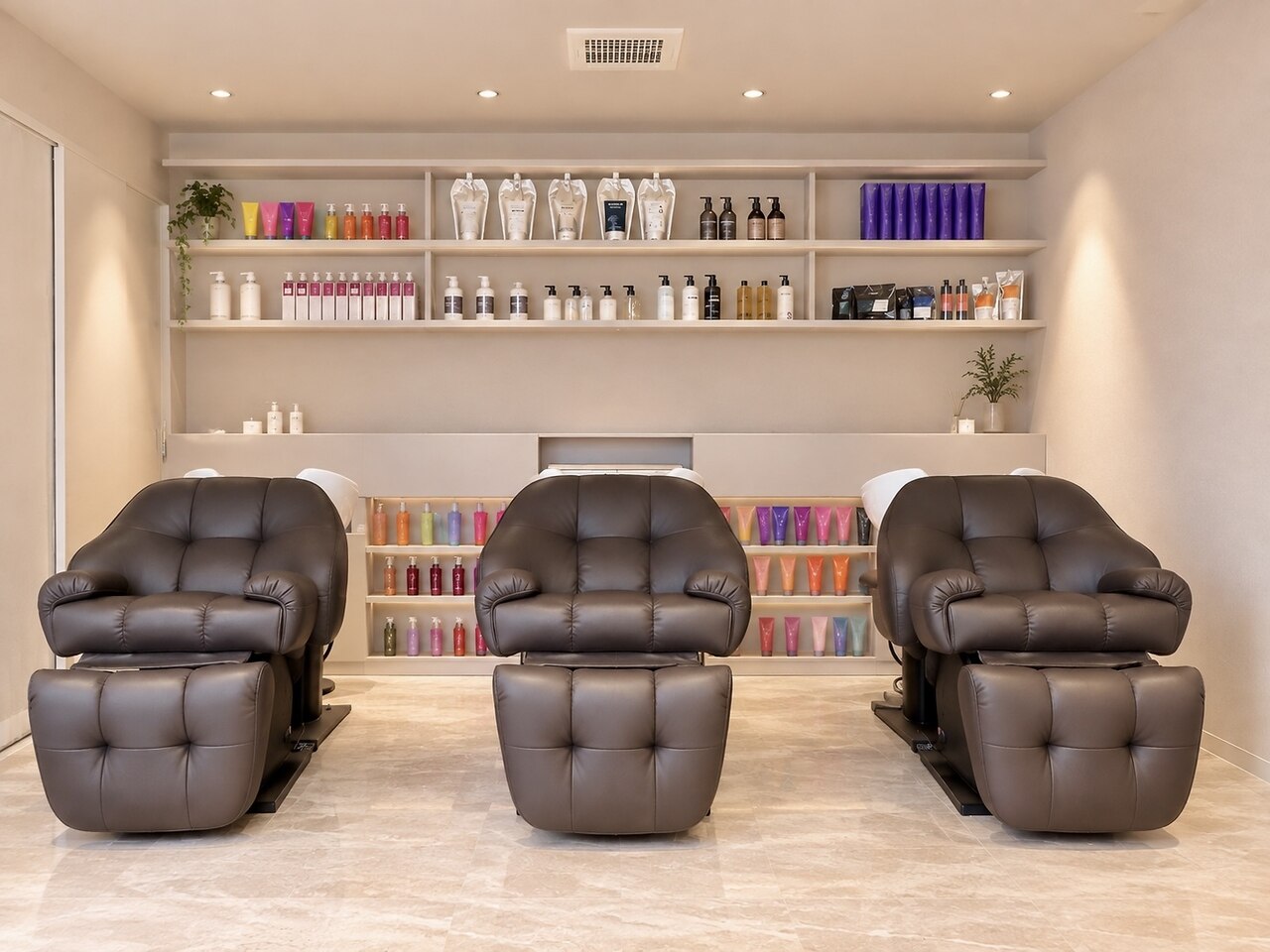 youres hair仙台店のヘッドスパスペース